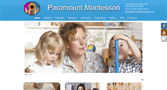 Desktop Screenshot of paramountmontessori.com