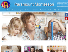 Tablet Screenshot of paramountmontessori.com